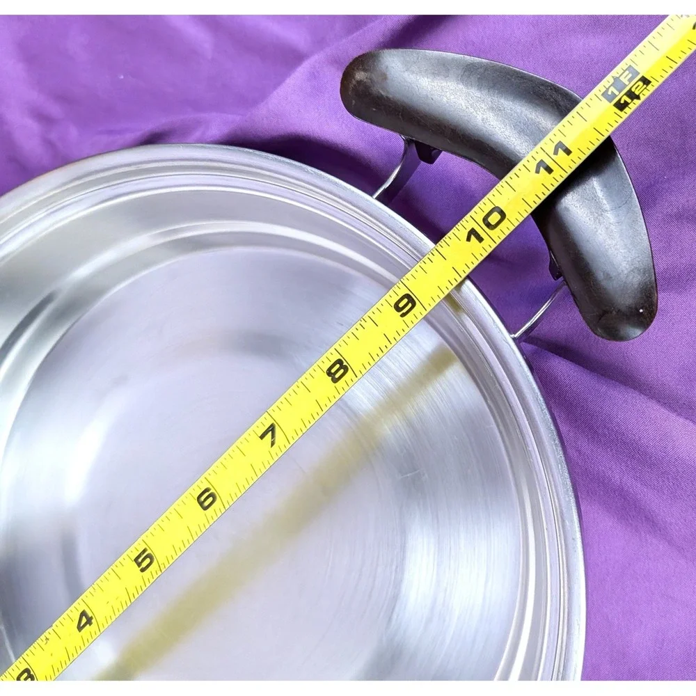 1950's Presto Pride Copper Bottom Pan/skillet Saute 9 Inch With Lid 2 Handle VTG